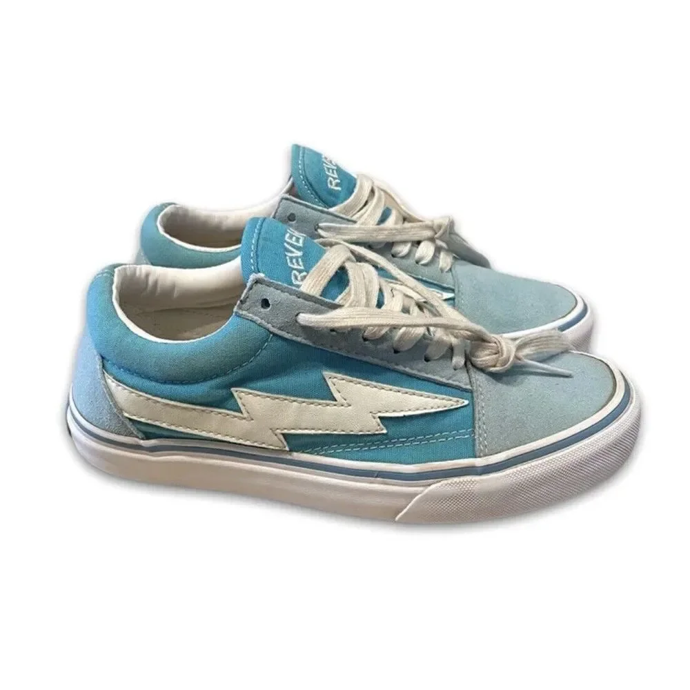 Revenge X Storm Blue Lightning Low‎ Top Lace Up Shoes Mens Size 5